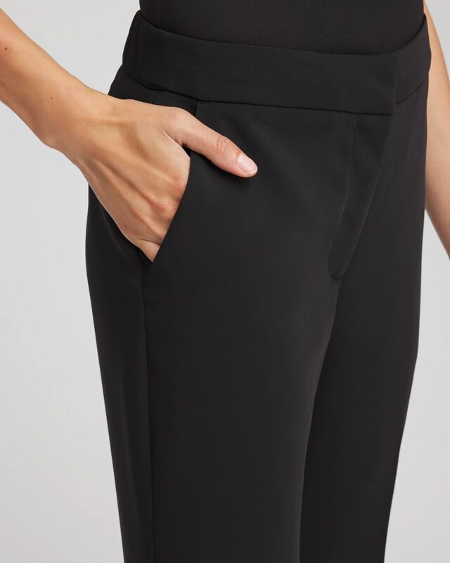 Crepe Flared Trouser Pants - image 4
